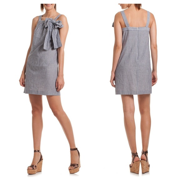 Trina Turk Dresses & Skirts - Trina Turk Blue and White Striped Mini Dress